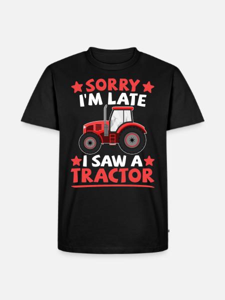 Tracteur Tracteur Agriculteur Ferme Conducteur de tracteur - T-shirt Premium bio Homme - noir
