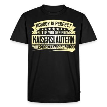 Kaiserslautern parfait Kaiserslautern - T-shirt Premium bio Homme - noir - Devant - Nico (187cm)