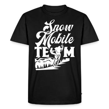 Snowmobile Team Driver Snowmobile Snowmobile - Men's Premium Organic T-Shirt - black - Front - Nico (187cm)