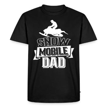 Snowmobile Papa Snowmobile Snowmobile Driver - Men's Premium Organic T-Shirt - black - Front - Nico (187cm)