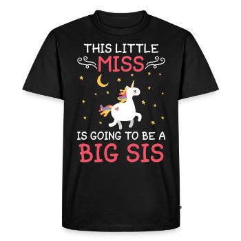 Cette fille devient La Grande Sœur - T-shirt Premium bio Homme - noir - Devant - Nico (187cm)