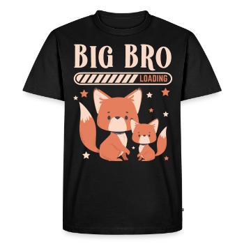 Big Brother Loading Big Bro - Men's Premium Organic T-Shirt - black - Front - Nico (187cm)