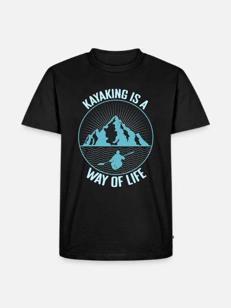 Kayak Gift Idea - Men's Premium Organic T-Shirt - black