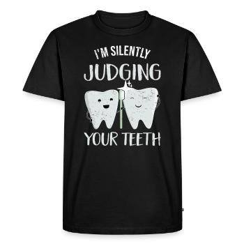 Dentist Dental Profession Dental Technician Dental Assistant - Men's Premium Organic T-Shirt - black - Front - Nico (187cm)