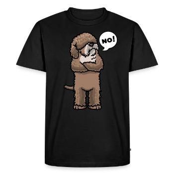 Spanish Water Dog Dog - Men's Premium Organic T-Shirt - black - Front - Nico (187cm)