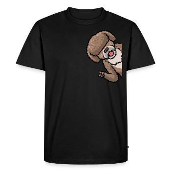 Perro de Agua Español Chien d’eau espagnol - T-shirt Premium bio Homme - noir - Devant - Nico (187cm)