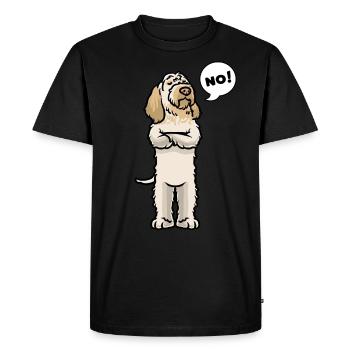 Spinone italiano chien - T-shirt Premium bio Homme - noir - Devant - Nico (187cm)
