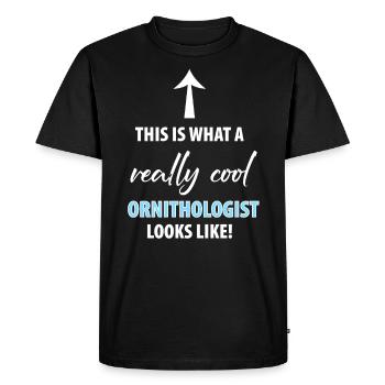 Observation des oiseaux Oiseaux Observation des oiseaux Oiseaux - T-shirt Premium bio Homme - noir - Devant - Nico (187cm)