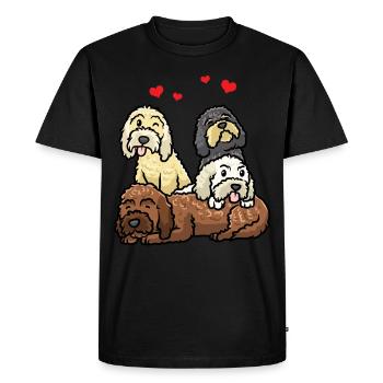 Cockapoo Dog Cockerpoo - Men's Premium Organic T-Shirt - black - Front - Nico (187cm)