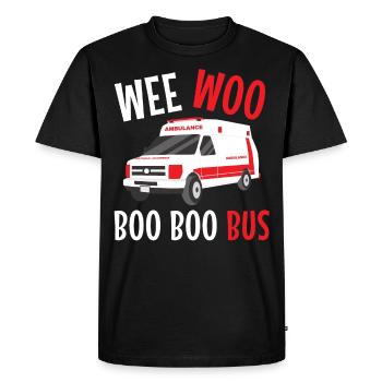 Paramedic Wee Woo Bus Ambulance Service - Men's Premium Organic T-Shirt - black - Front - Nico (187cm)