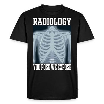 Radiologue Technicien en radiologie Médecin en imagerie radiographique - T-shirt Premium bio Homme - noir - Devant - Nico (187cm)
