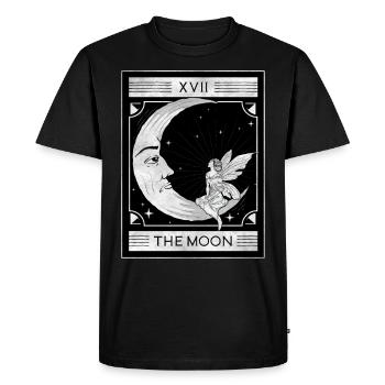 Fairycore Aesthetic The Moon Fairy Tarot Card - Men's Premium Organic T-Shirt - black - Front - Nico (187cm)