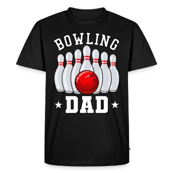 Bowling Papa Bowling Ball Joueurs de bowling bowl - T-shirt Premium bio Homme - noir - Devant - Nico (187cm)