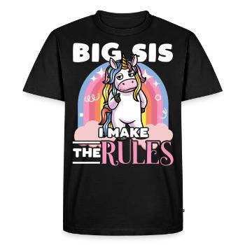 Big Sis Sœur aînée Sœur jumelle - T-shirt Premium bio Homme - noir - Devant - Nico (187cm)