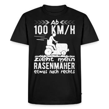 Hobbygärtner Rasenmäher Gärtner Greenkeeper Rasen - Männer Premium Bio T-Shirt - Schwarz - Vorne - Nico (187cm)