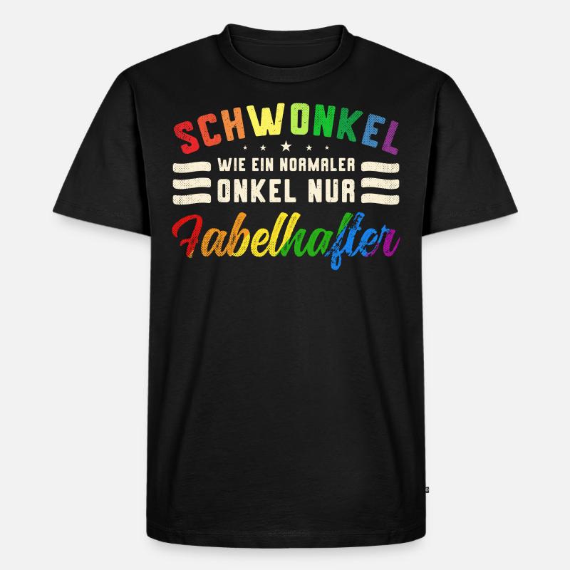LGBT komisch - Männer Premium Bio T-Shirt - Schwarz