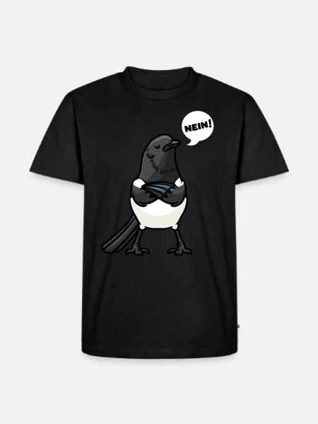 Magpie Bird Bird Lovers - Men's Premium Organic T-Shirt - black