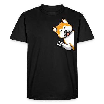 Akita Inu Chien - T-shirt Premium bio Homme - noir - Devant - Nico (187cm)