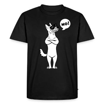 Chien Malinois Têtu Berger Belge - T-shirt Premium bio Homme - noir - Devant - Nico (187cm)