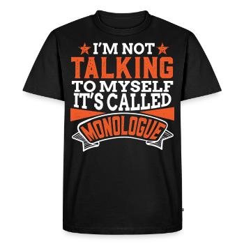 Acteur Monologues Acteur - T-shirt Premium bio Homme - noir - Devant - Nico (187cm)
