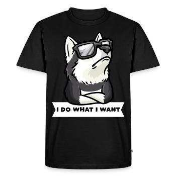 Têtu Pomsky chien drôle fan de chien - T-shirt Premium bio Homme - noir - Devant - Nico (187cm)
