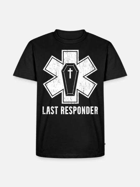 Last Answer Mortuary Undertaker - Men's Premium Organic T-Shirt - black