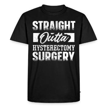 Uterus Hysterectomy Surgery Hysterectomy Uterus - Men's Premium Organic T-Shirt - black - Front - Nico (187cm)