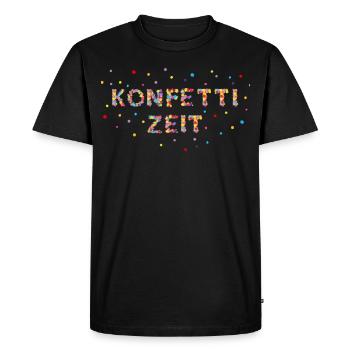 Carnaval Carnaval Carnaval Confetti Cadeau - T-shirt Premium bio Homme - noir - Devant - Nico (187cm)