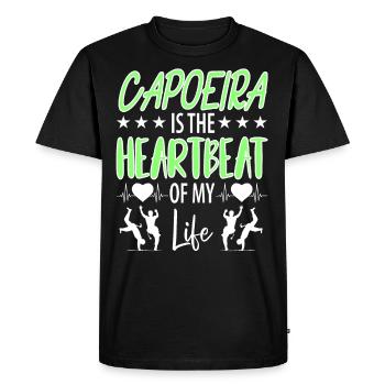 Capoeira - T-shirt Premium bio Homme - noir - Devant - Nico (187cm)