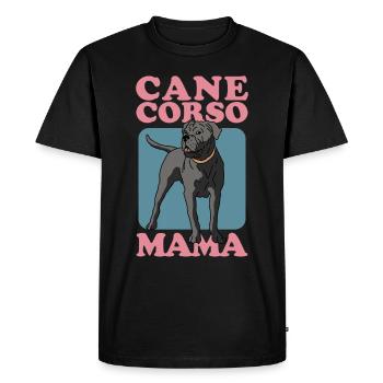 Cane Corso Mama Italiano Chien Maîtresse Cadeau - T-shirt Premium bio Homme - noir - Devant - Nico (187cm)