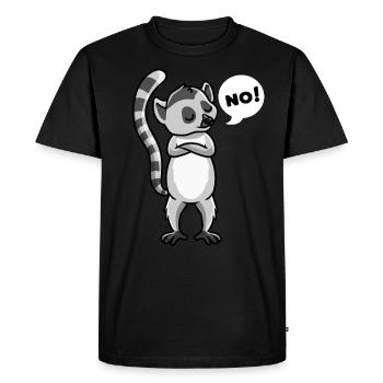 Katta Lemur Primacy - T-shirt Premium bio Homme - noir - Devant - Nico (187cm)
