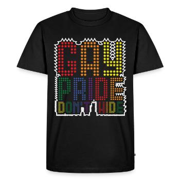 Gay Pride Don’t Wide Pride Gay Pride Gay Pride - T-shirt Premium bio Homme - noir - Devant - Nico (187cm)