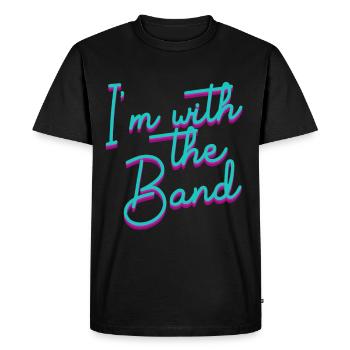 I'm With The Band Marching Football Halbzeit Percu - Männer Premium Bio T-Shirt - Schwarz - Vorne - Nico (187cm)