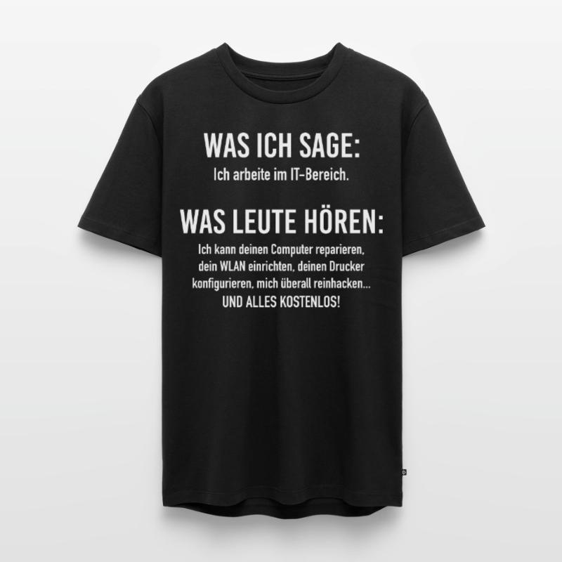 IT-Bereich Informatiker Programmierer IT-Spruch Männer Premium Bio T-Shirt