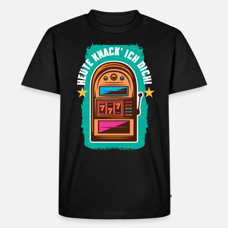 Heute knack' ich dich - Männer Premium Bio T-Shirt - Schwarz