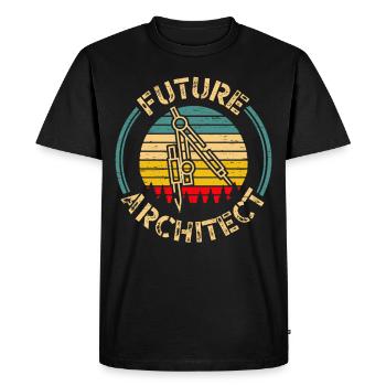 Architectes Futur Architecte - T-shirt Premium bio Homme - noir - Devant - Nico (187cm)