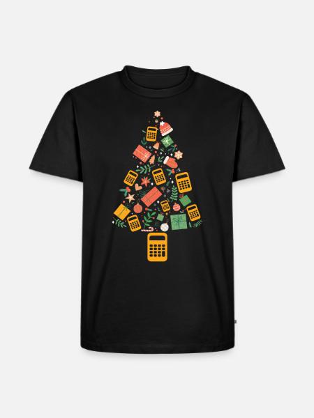 Christmas Tree Accountant CPA - Men's Premium Organic T-Shirt - black
