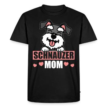 Schnauzer Maman Propriétaire de Chien Maîtresse Cadeau - T-shirt Premium bio Homme - noir - Devant - Nico (187cm)
