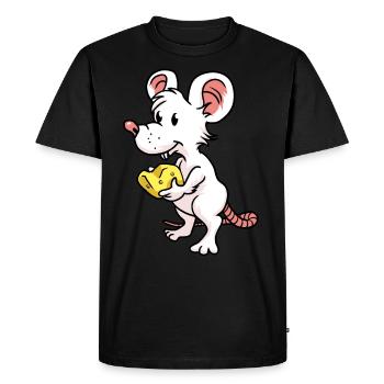 Mouse Rat Pet Rodents Rodents Children Child - Men's Premium Organic T-Shirt - black - Front - Nico (187cm)