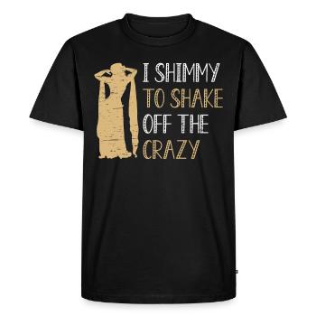 Danse du ventre je shimmy pour secouer le fou - T-shirt Premium bio Homme - noir - Devant - Nico (187cm)
