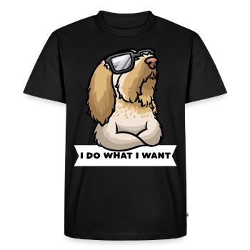 Têtu Spinone Italiano Chien Italien - T-shirt Premium bio Homme - noir - Devant - Nico (187cm)