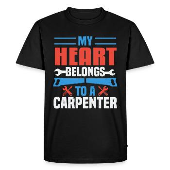 Carpenter Carpenter Carpenter Gift - Men's Premium Organic T-Shirt - black - Front - Nico (187cm)