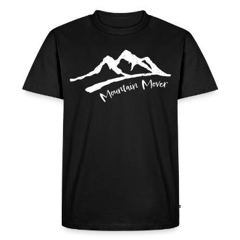 Sauvé par la grâce Jésus Bible Dicton chrétien - T-shirt Premium bio Homme - noir - Devant - Nico (187cm)