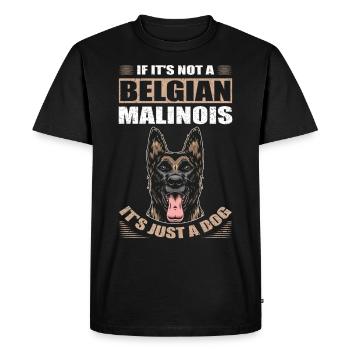 Malinois Cadeau Chien de Berger Belge - T-shirt Premium bio Homme - noir - Devant - Nico (187cm)