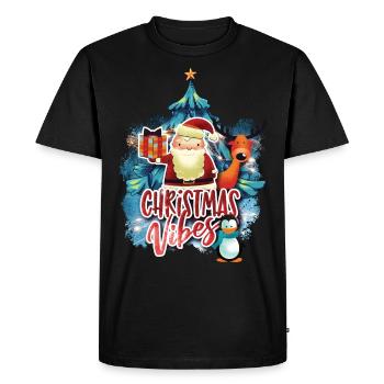 Christmas Design Christmas Saying Design - Men's Premium Organic T-Shirt - black - Front - Nico (187cm)