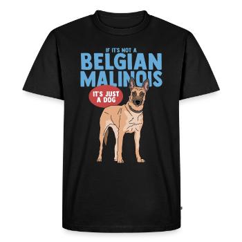 Malinois Cadeau Chien de Berger Belge - T-shirt Premium bio Homme - noir - Devant - Nico (187cm)