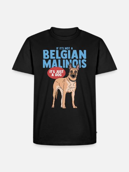 Malinois Belgian Shepherd Dog Gift - Men's Premium Organic T-Shirt - black