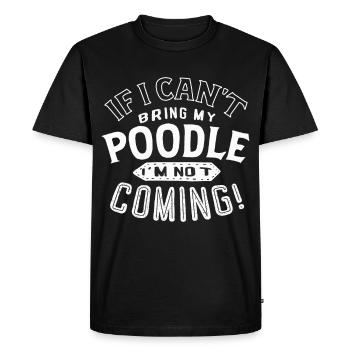 Conception de caniche pour les amateurs de caniches - T-shirt Premium bio Homme - noir - Devant - Nico (187cm)