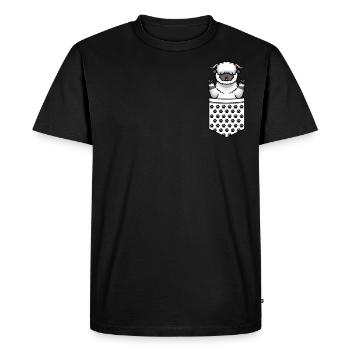 Moutons à nez noir du Valais amateurs de moutons - T-shirt Premium bio Homme - noir - Devant - Nico (187cm)