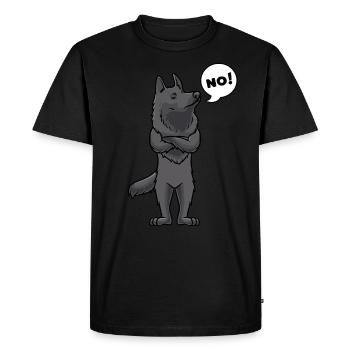 Groenendael Chien Berger Belge Têtu - T-shirt Premium bio Homme - noir - Devant - Nico (187cm)